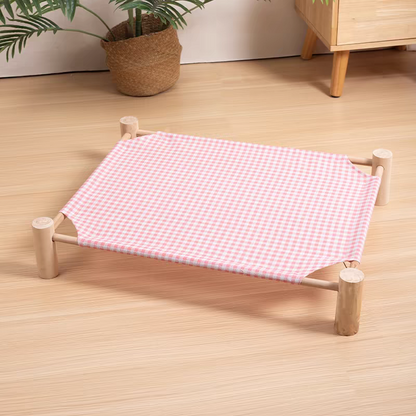 Wooden Cat Camp Bed for summer - Cute Pet Story