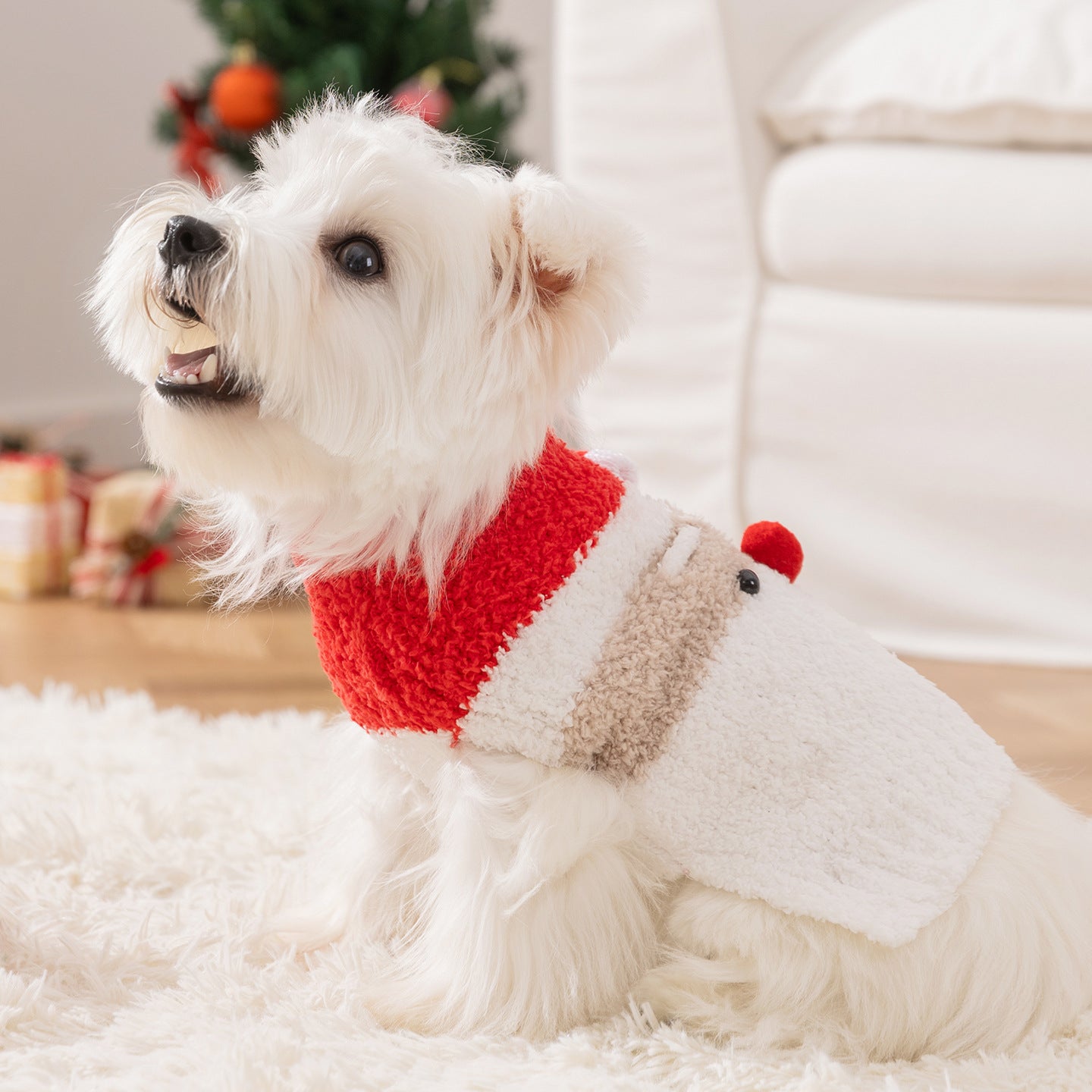 Santa Paws Holiday Sweater – Cozy Wear for Pets