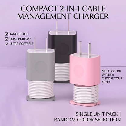 Silicone Charger Cable Protector & Organizer