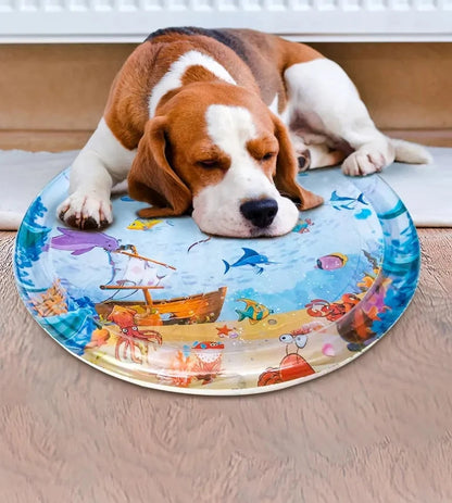 Cat water play mat cat water bed