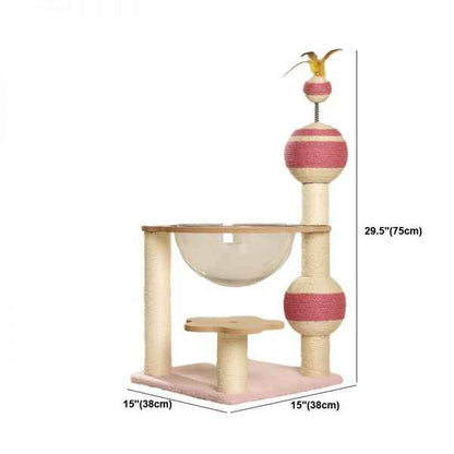 Space capsule cat climbing frame