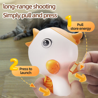 Interactive Cat Food Launcher  Toy – Fun Feeding & Play Tool