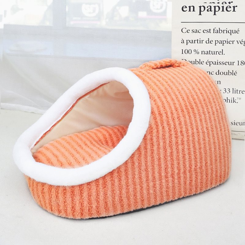 Cat Beds for Indoor Cats,Cute Slipper Cat Bed Cave