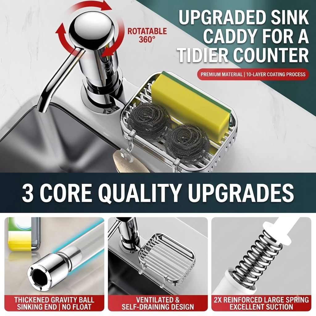 Kitchen Sink Soap Dispenser Pump