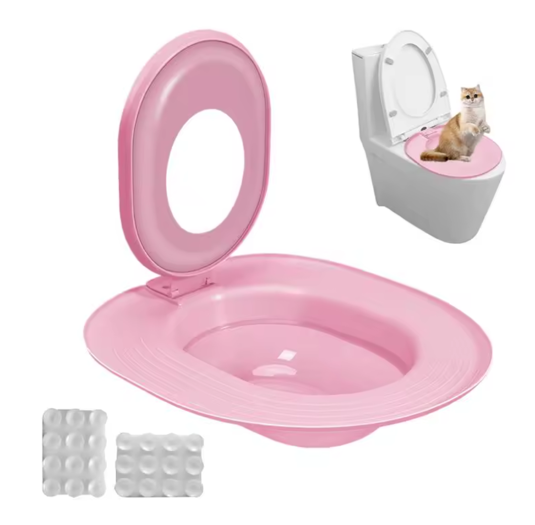 Cat Toilet Training Seat – Easy Potty Trainer for Cats | No More Litter Box Mess