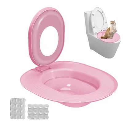 Cat Toilet Training Seat – Easy Potty Trainer for Cats | No More Litter Box Mess