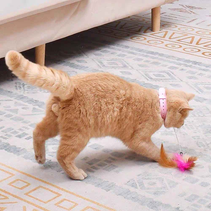 Cat Toys Feather Collar Self-healing