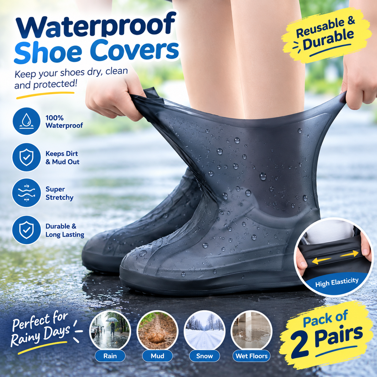 Silicone Waterproof Shoe Covers