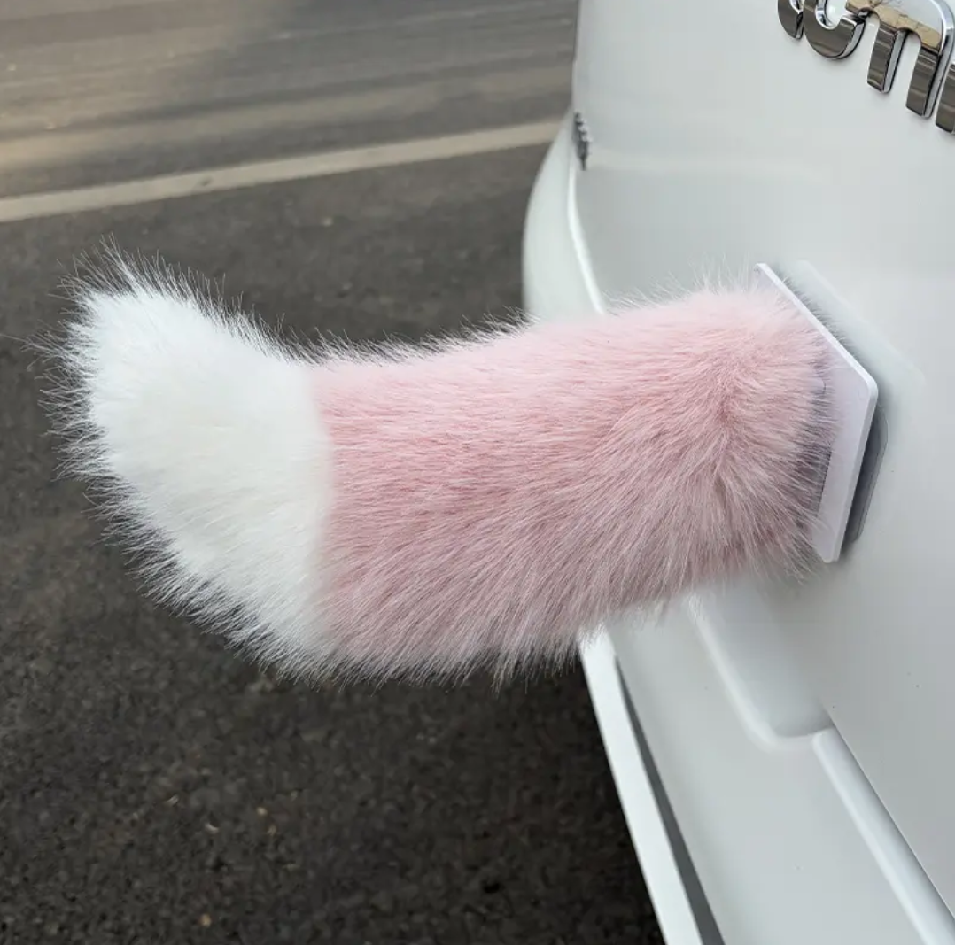 Electric Wagging Fox Tail Car Decor