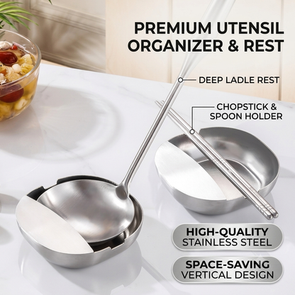 Stainless Steel Kitchen Utensil Holder