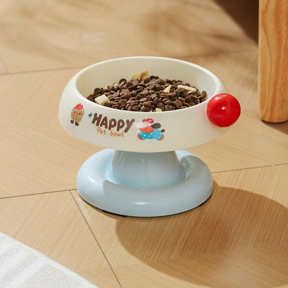 Luxury Anti-Slip Pet Bowl - Ergonomic, Spill-Proof Cat & Dog Feeder