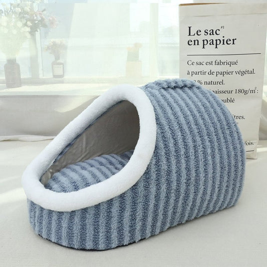 Cat Beds for Indoor Cats,Cute Slipper Cat Bed Cave