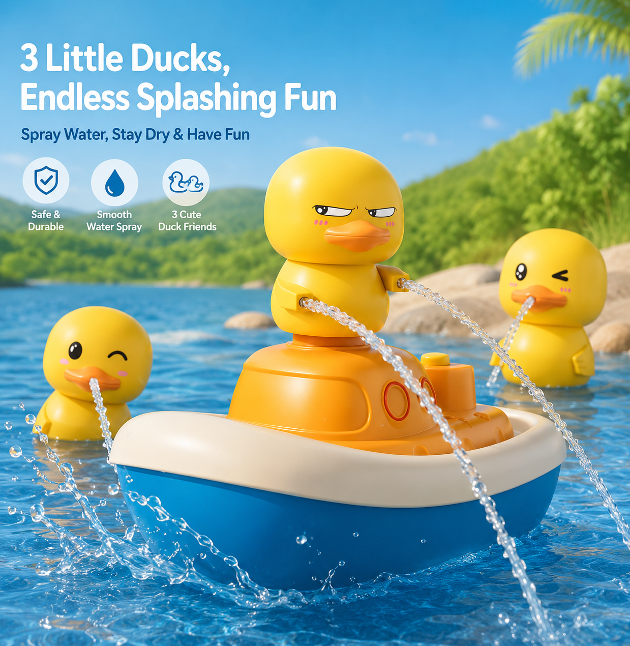 Baby Bath Duck Shower Spray Toy