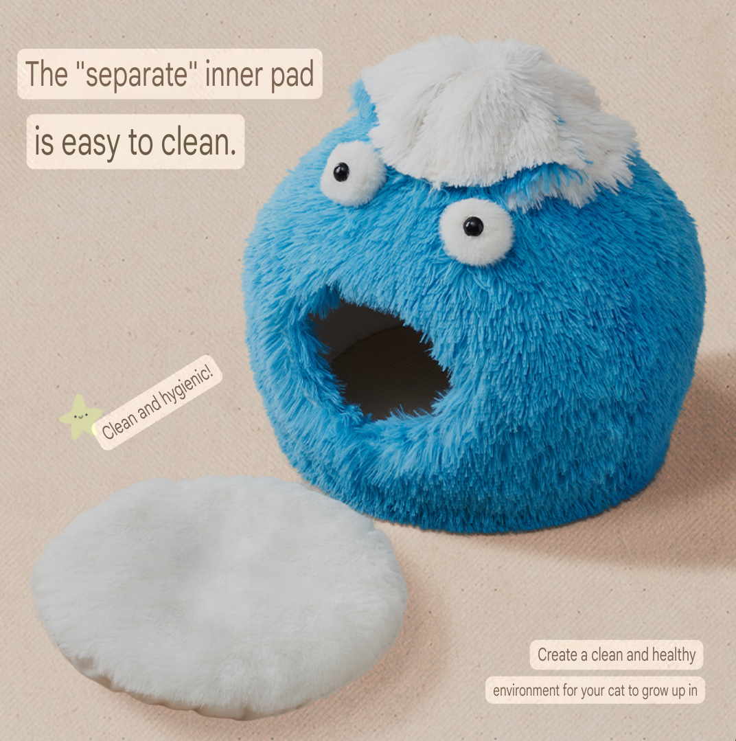 Cozy Cat Cave Bed – Plush Indoor Sleeping House