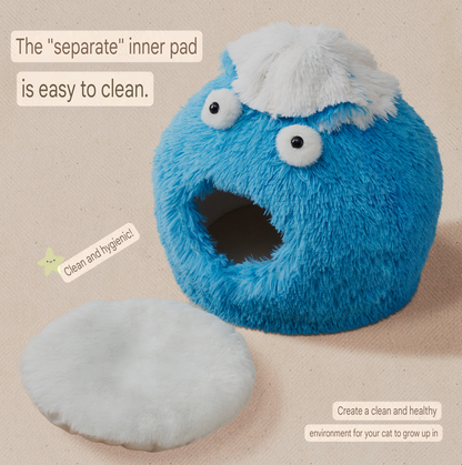 Cozy Cat Cave Bed – Plush Indoor Sleeping House