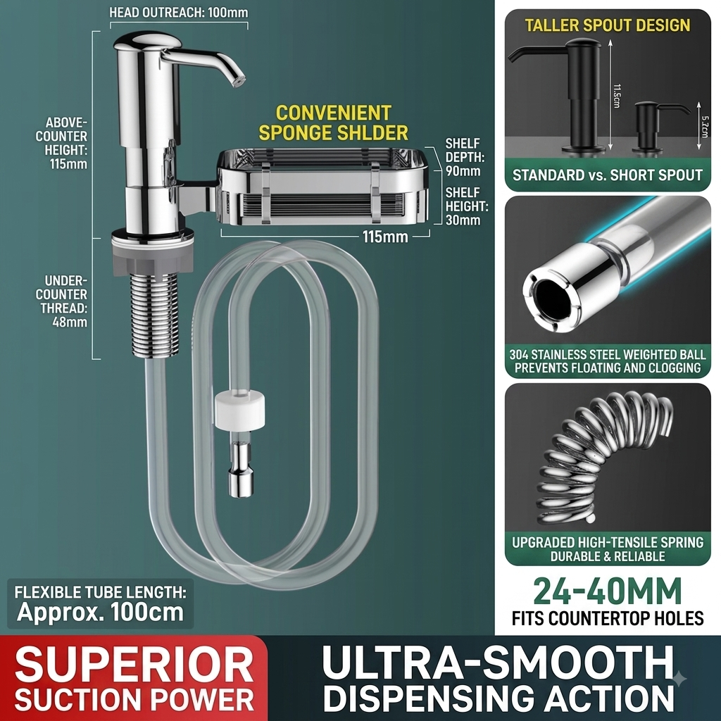 Kitchen Sink Soap Dispenser Pump