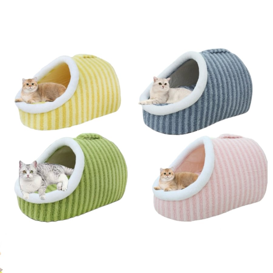 Cat Beds for Indoor Cats,Cute Slipper Cat Bed Cave