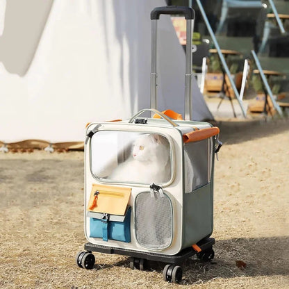 Cat dog trolley large suitcase bag