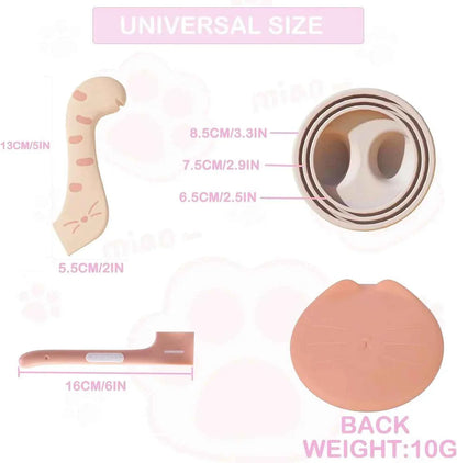 Pet Food Can Lid& Can Opener,Cat Food Spoon for Wet Food