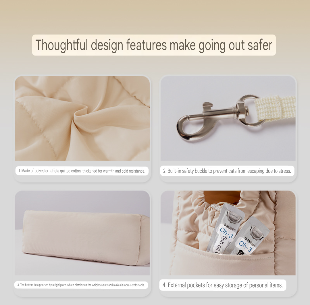 Premium Winter Cat Travel Backpack