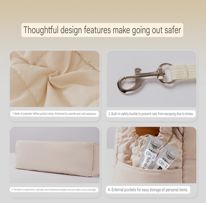 Premium Winter Cat Travel Backpack