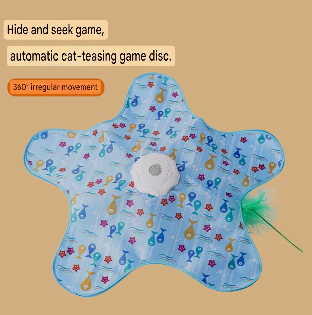 New multifunctional cat hunting game cover — automatic teasing toy for self-play, boredom relief, and interactive fun with long battery life.