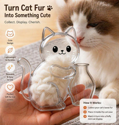Cat Whisker & Fur Keepsake Fridge Magnet