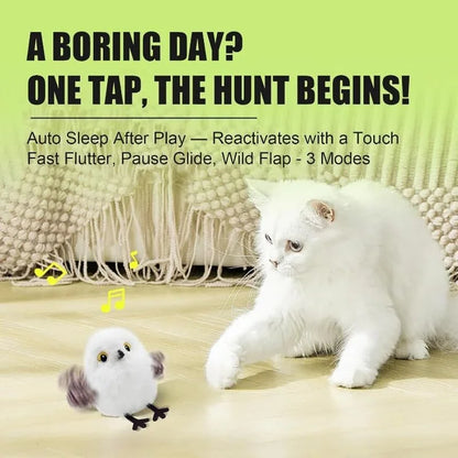 Flapping Bird Cat Toy | Realistic Flying Toy for Cats