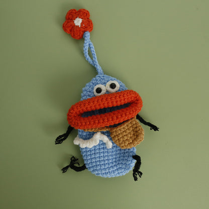 Knitted car key cover