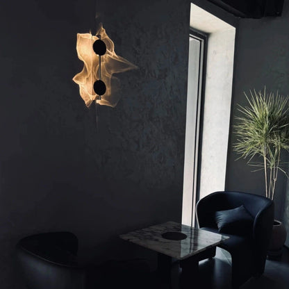 Golden Rippal Wall Light