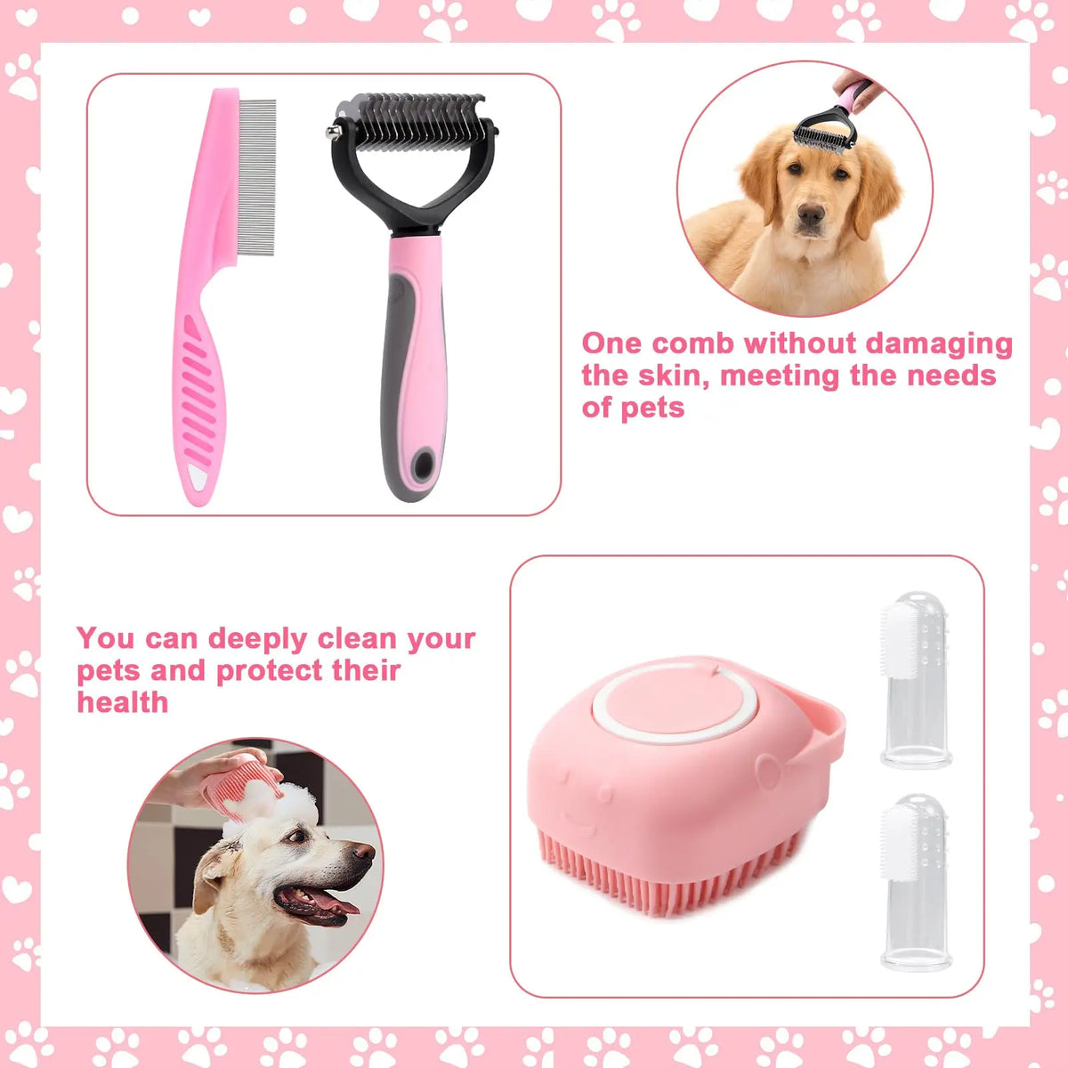 8-Pieces Cat dog grooming set