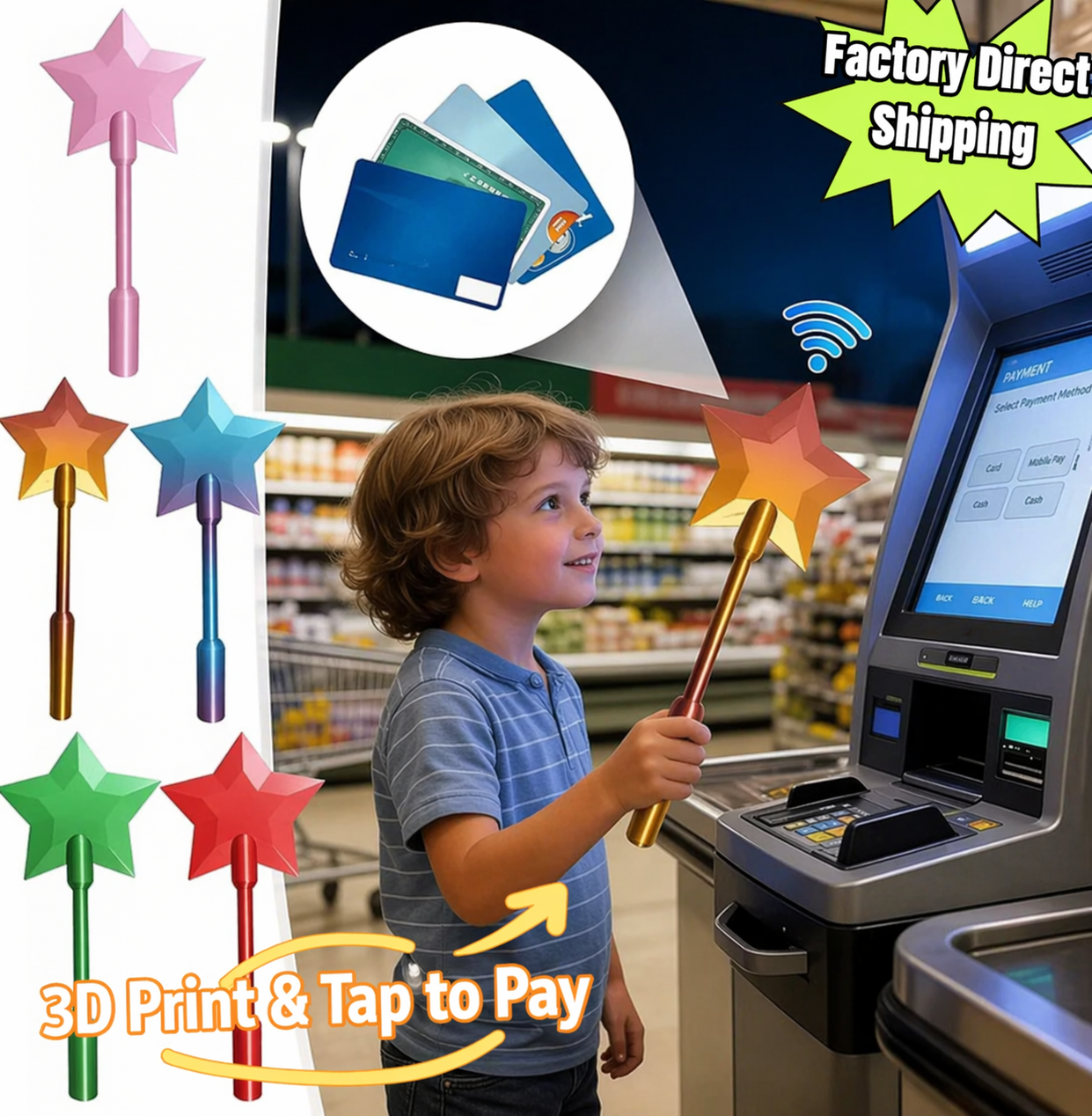 Magic Payment Wand – Tap to Pay Stick