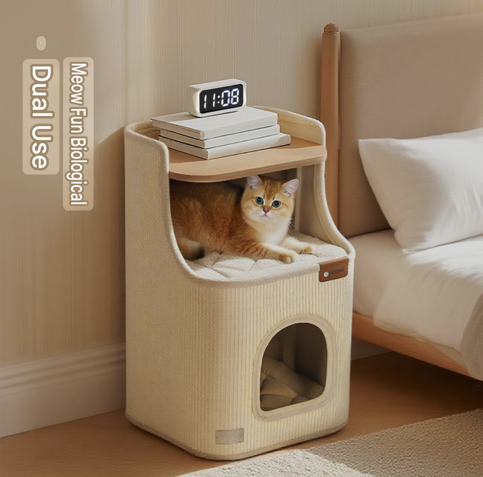 Sisal Cat Scratching Board – 2-in-1 Round Bed & Furniture Protector