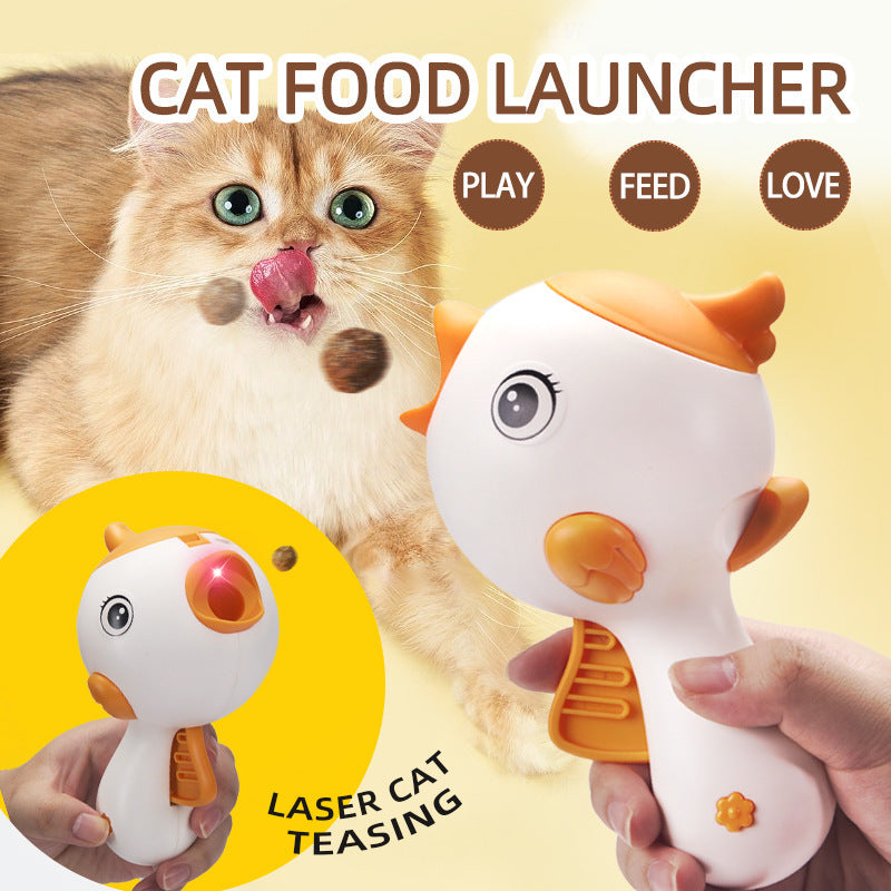 Interactive Cat Food Launcher  Toy – Fun Feeding & Play Tool