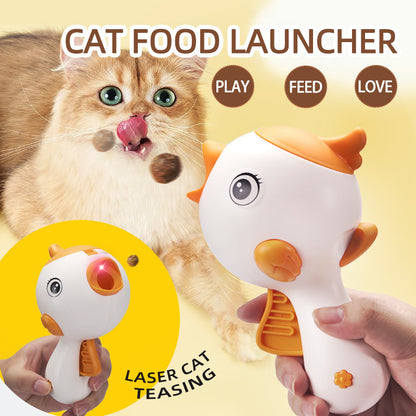 Interactive Cat Food Launcher  Toy – Fun Feeding & Play Tool