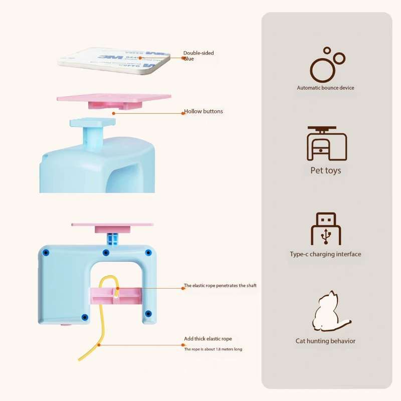 Smart Electric Door-Hanging Cat Yo-Yo Toy – Interactive Self-Play Amusement Toy