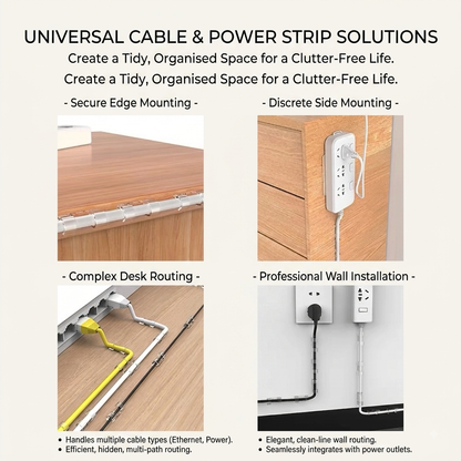 Adhesive Cable & Power Strip Clips.