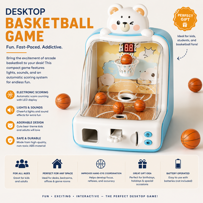 Kids Coin-Operated Basketball Game