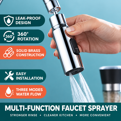 Universal Rotating Kitchen Faucet Sprayer