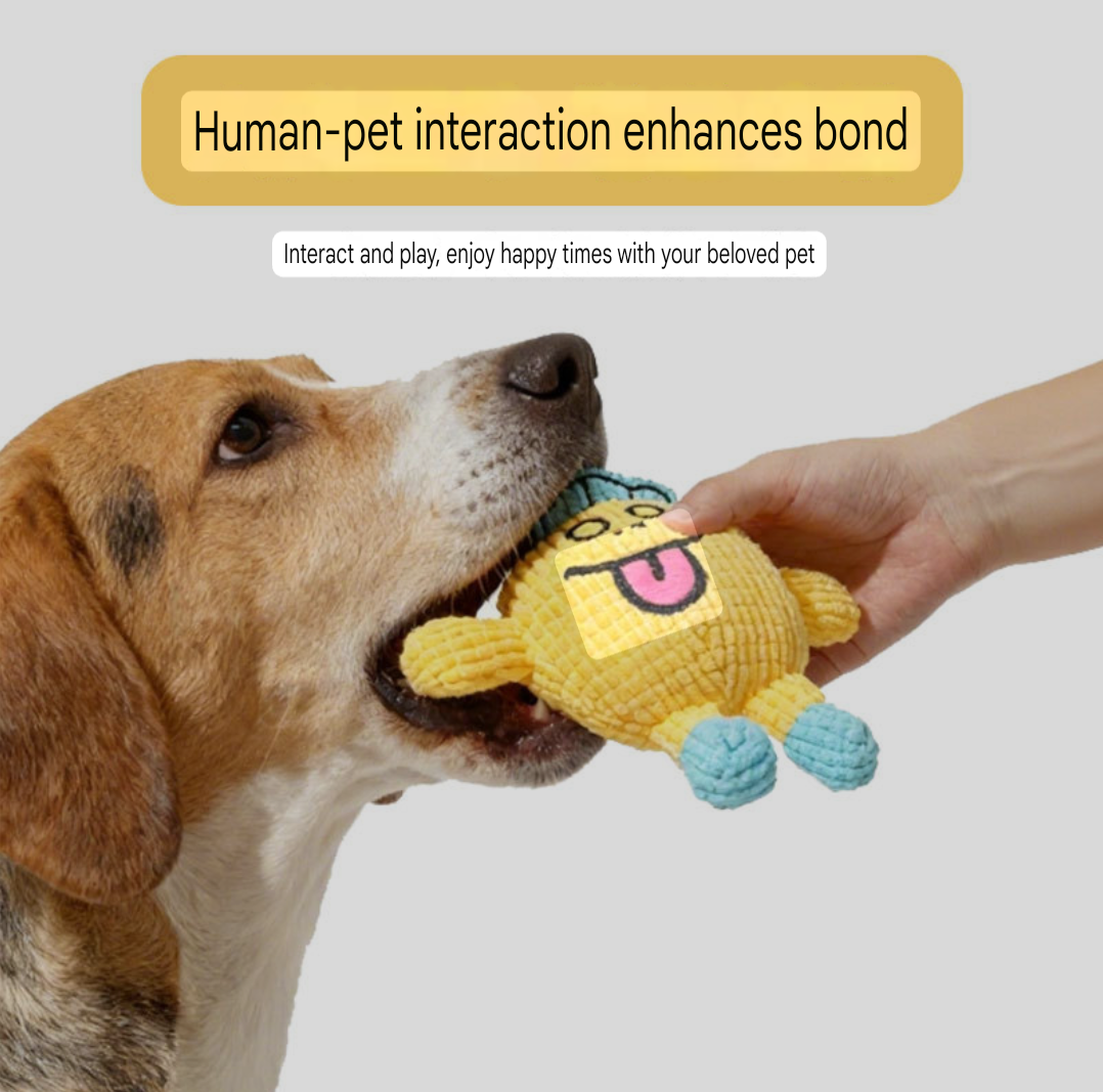 Interactive Plush Cat Toy – Soft, Durable & Squeaky for Playful Bites and Cuddles
