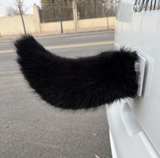 Electric Wagging Fox Tail Car Decor