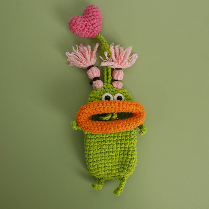 Knitted car key cover