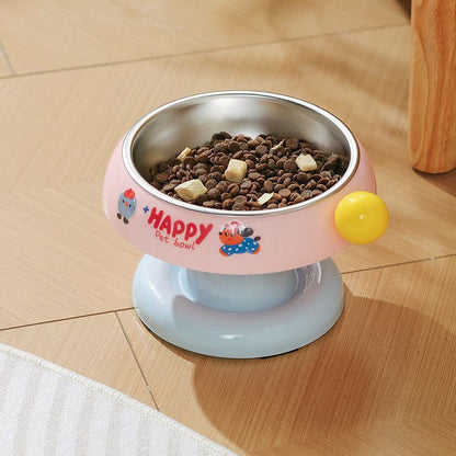 Luxury Anti-Slip Pet Bowl - Ergonomic, Spill-Proof Cat & Dog Feeder