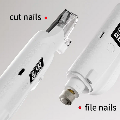 2-in-1 Smart LED Pet Nail Clipper&Trimmer ABS HD Display  Ergonomic Handle Eco-Friendly for Cat&Dog