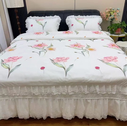 Fairy-Style Quilted Non-Slip Bed Cover