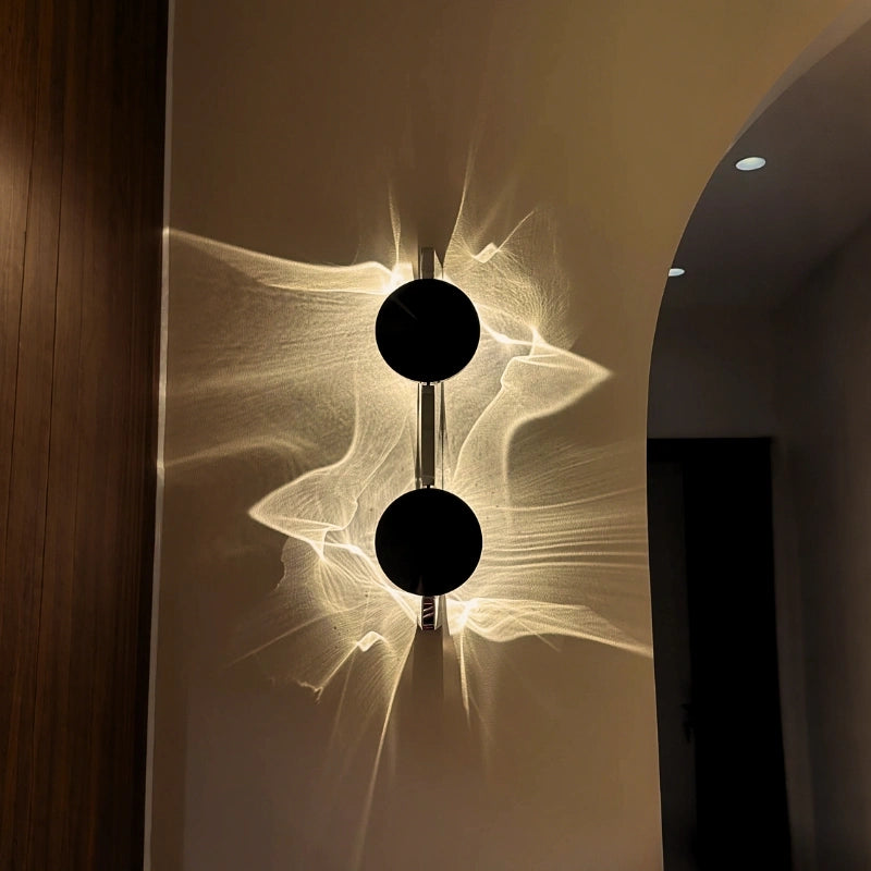 Golden Rippal Wall Light