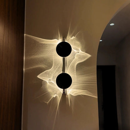 Golden Rippal Wall Light