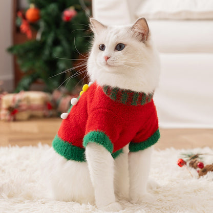 Christmas pattern Cat and dog sweater