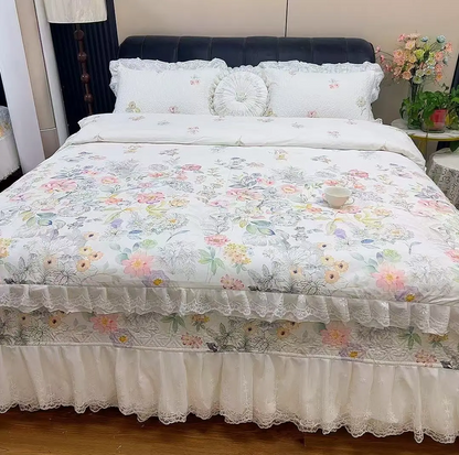 Fairy-Style Quilted Non-Slip Bed Cover