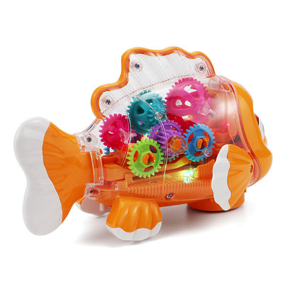 LumiGlow™ Transparent Sound & Light Fish Toy